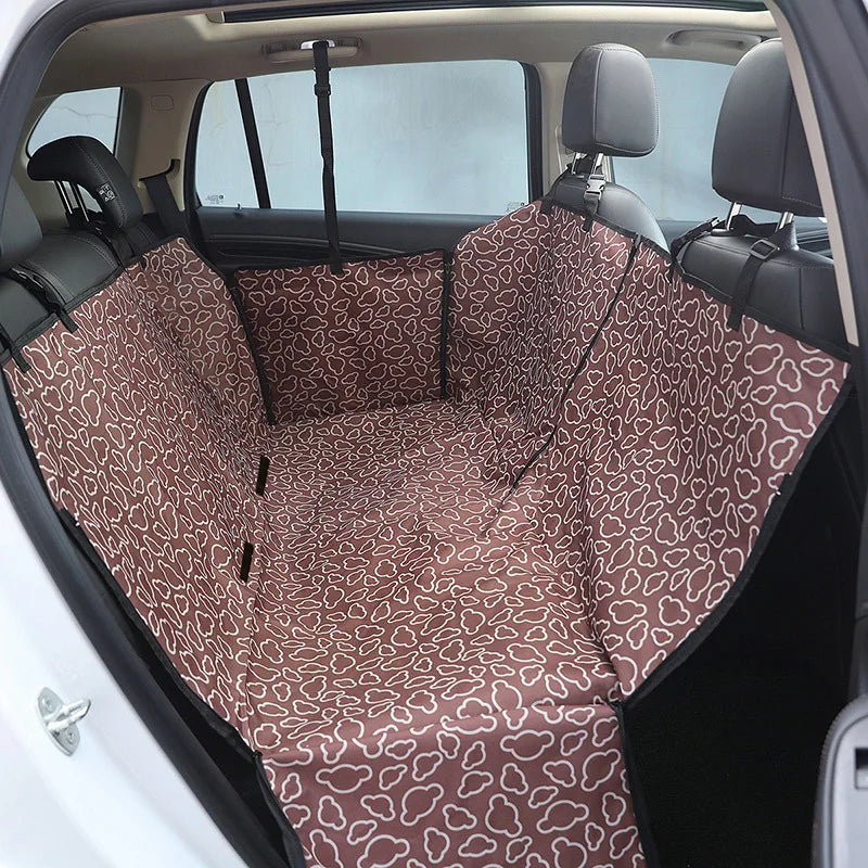 Dog Car Hammock - Waterproof Rear Seat Cover for Medium and Large Dogs