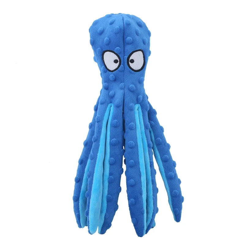 Squeaky Fleece Dog Toy - Soft Indoor Chew for Puppies and Kittens