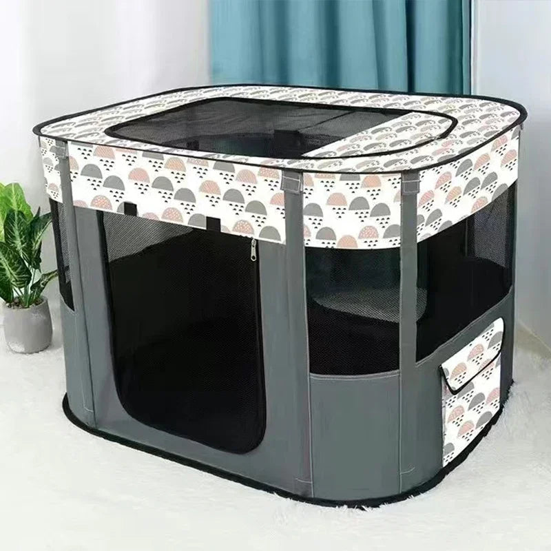 Folding Cat House Tent - Cosy Delivery Room and Kitten Bed