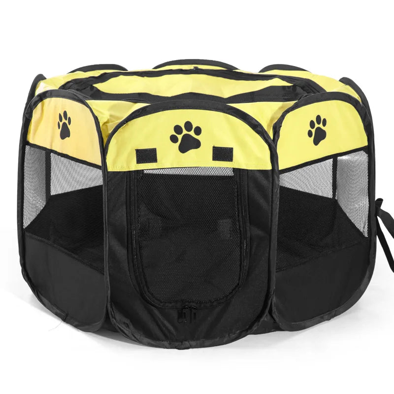 Foldable Pet Tent - Detachable Cat Nest and Dog Enclosure