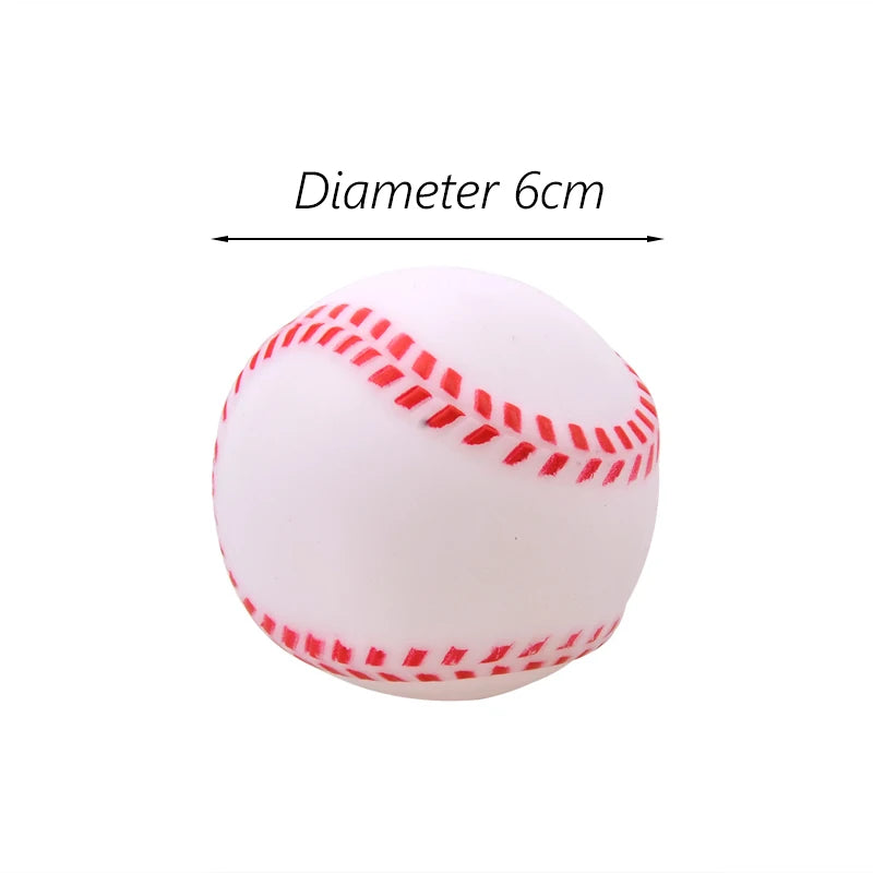 Squeaky Rubber Dog Ball 6cm - Chew and Fetch Toy for Small Dogs