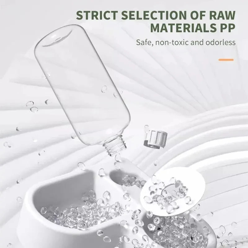 Dual-Use Pet Bowl - Moisture-Proof Food and Water Basin for Cats and Dogs