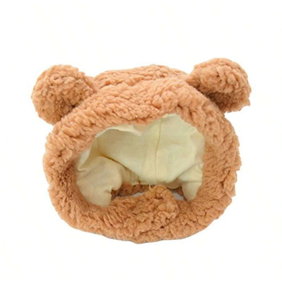Pet Costume Hat with Animal Ears - Lion and Rabbit Dress-Up Headwear