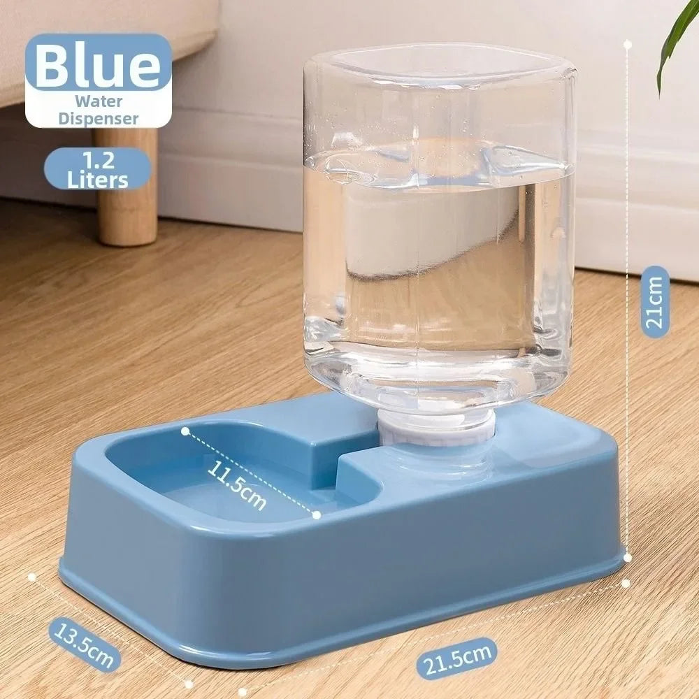 800mL Automatic Pet Feeder Set - Food Bowl and Water Dispenser