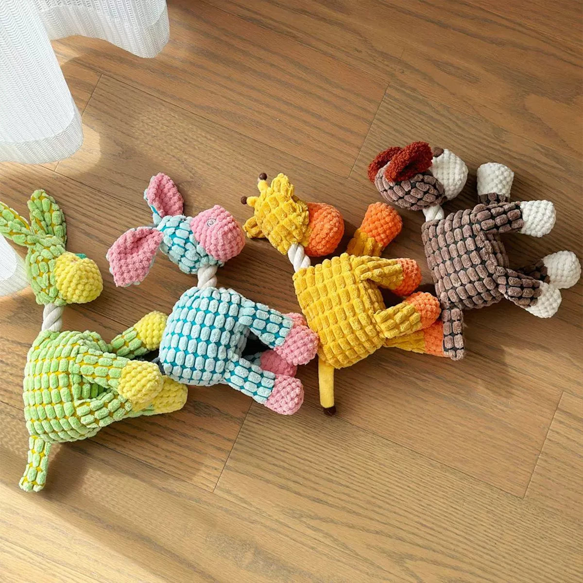 Donkey Plush Dog Toy - Squeaky Teething Toy for Puppies
