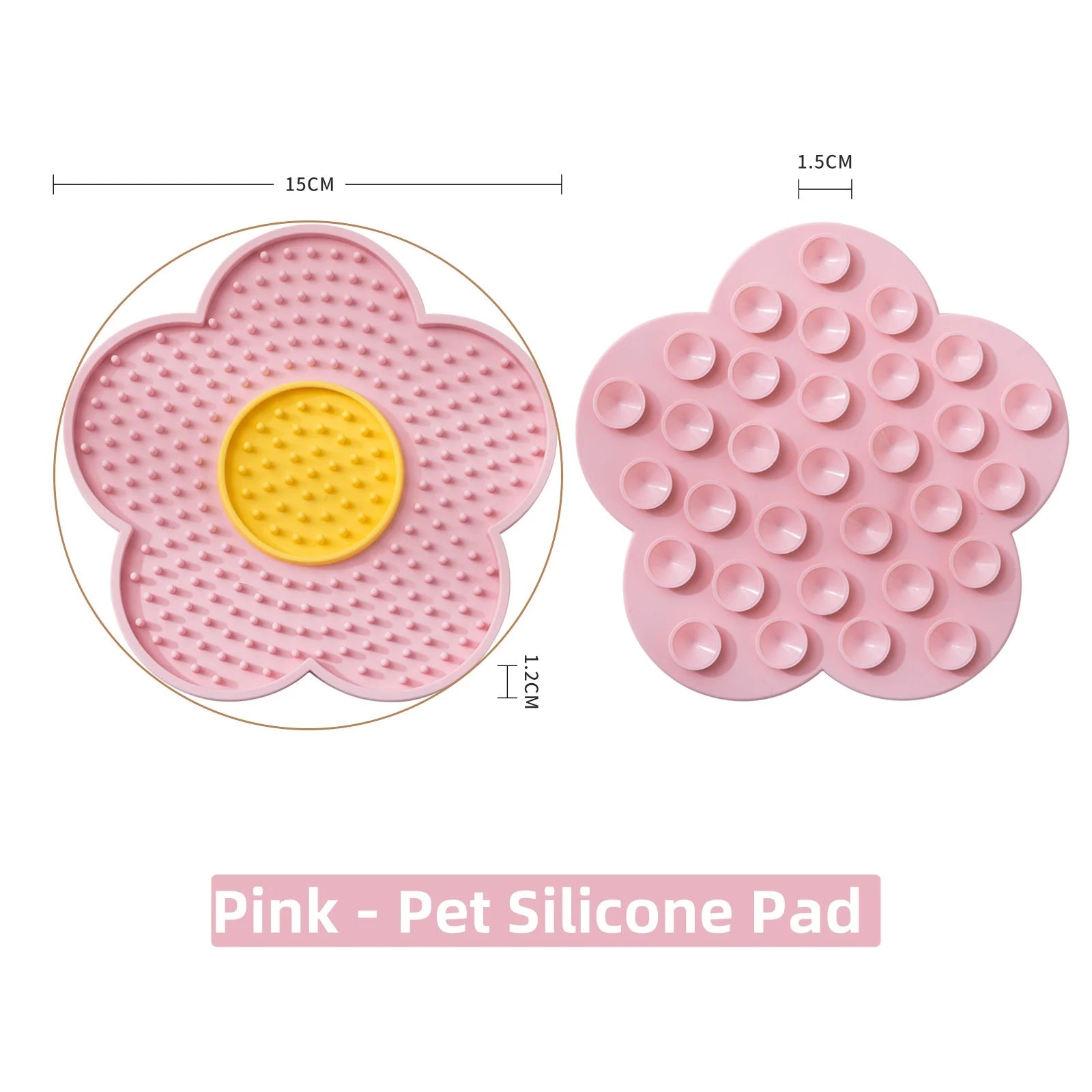 Sunflower Silicone Licking Plate - Slow Treat Mat for Dogs and Cats