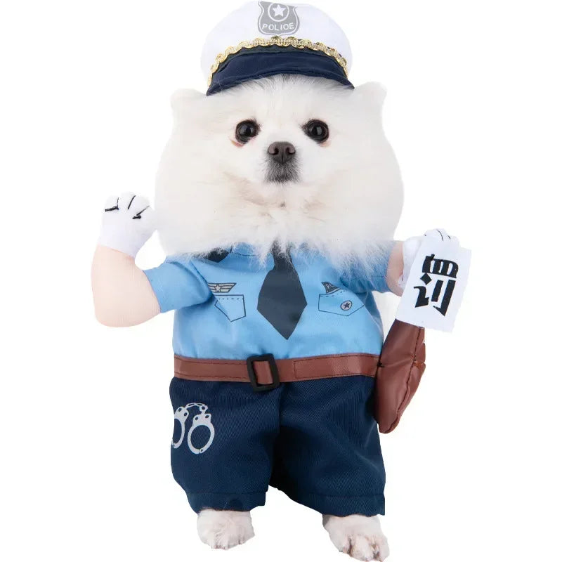 Halloween Pet Costume - Funny Standing Dress-Up Outfit for Dogs and Cats