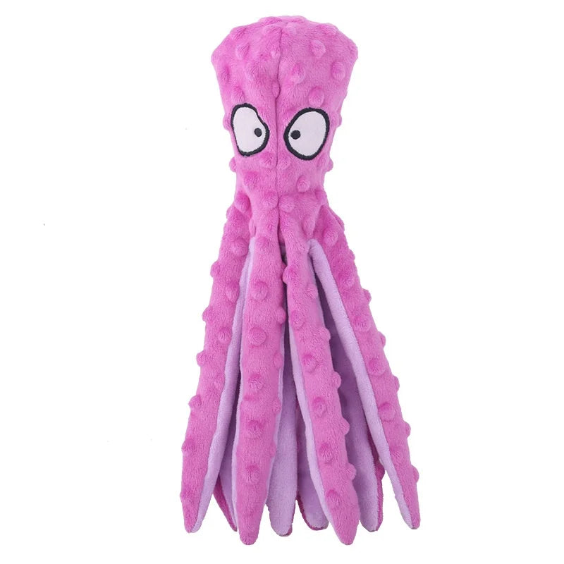 Squeaky Fleece Dog Toy - Soft Indoor Chew for Puppies and Kittens