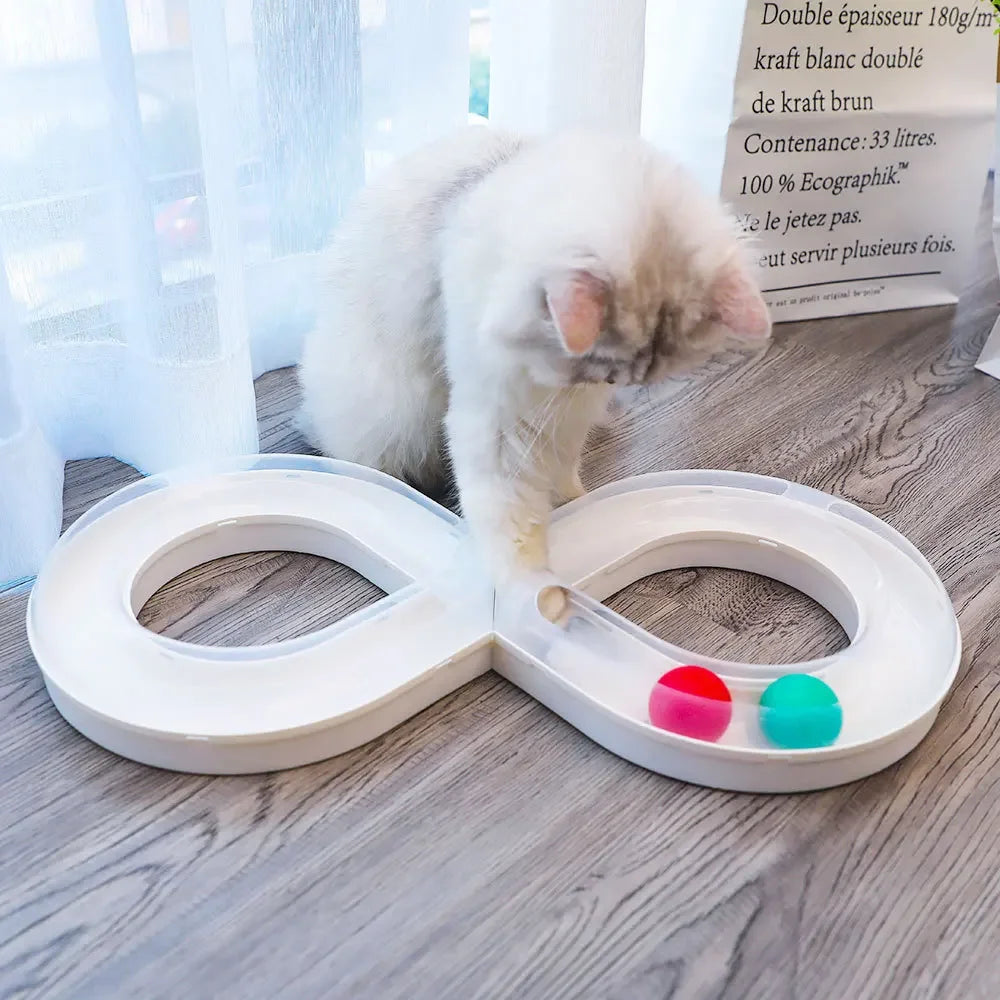 Cat Activity Set - Turntable, Tunnel and Teaser Stick Play Kit