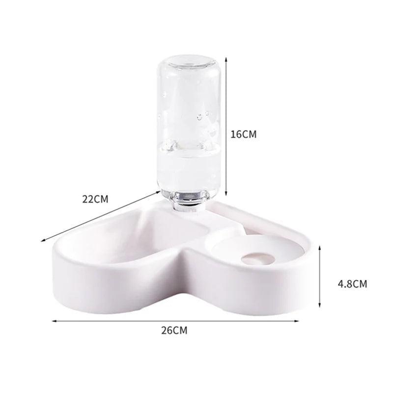 Dual-Use Pet Bowl - Moisture-Proof Food and Water Basin for Cats and Dogs
