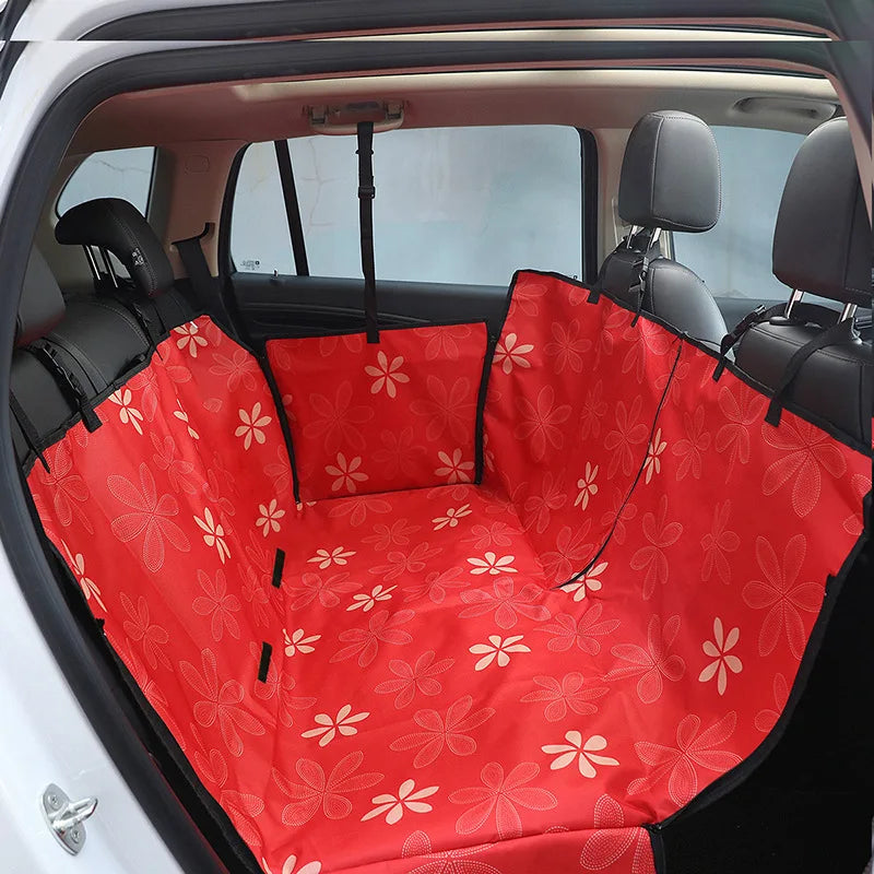 Dog Car Hammock - Waterproof Rear Seat Cover for Medium and Large Dogs