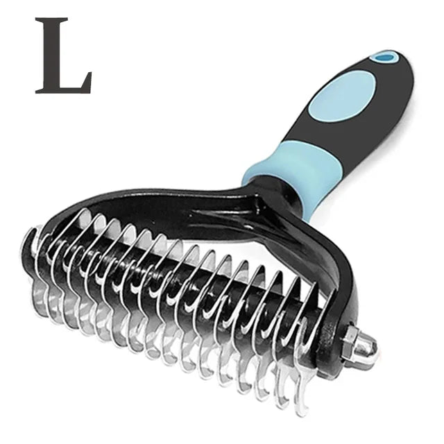 Professional Dog Grooming Brush - Deshedding Comb for Thick Coats