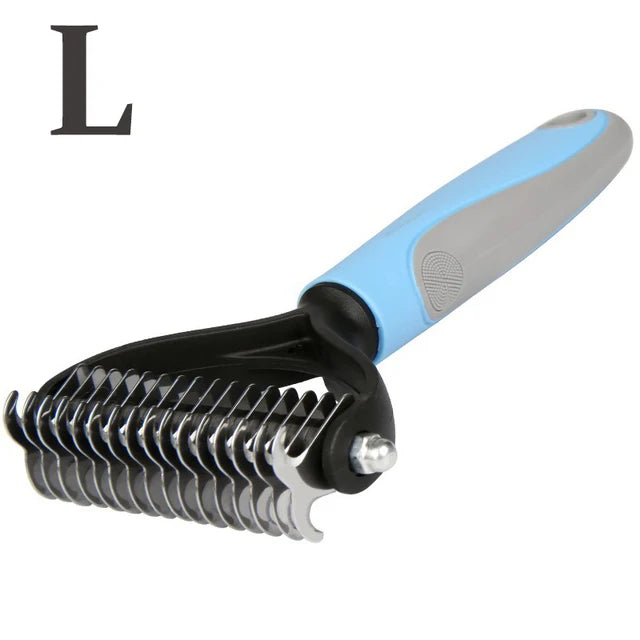 Professional Dog Grooming Brush - Deshedding Comb for Thick Coats