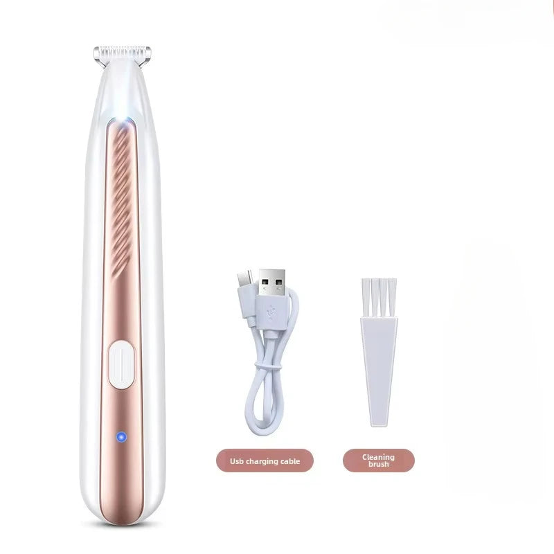 Waterproof Paw Trimmer - Quiet Electric Shaver for Paw Pads and Faces