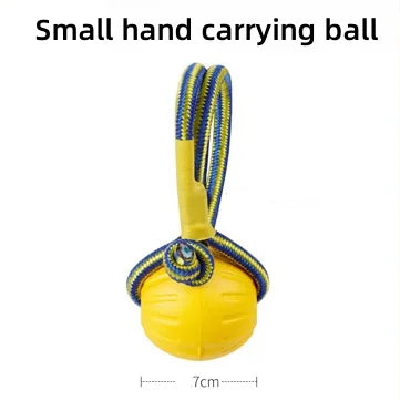 Floating EVA Dog Ball with Rope - Water Fetch and Tug Toy