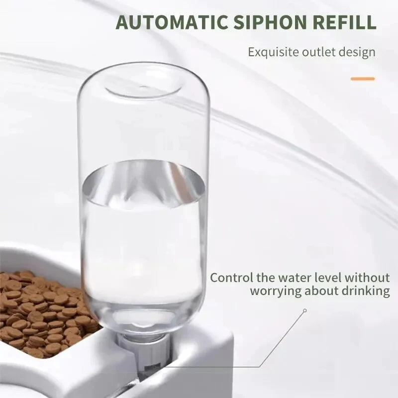 Dual-Use Pet Bowl - Moisture-Proof Food and Water Basin for Cats and Dogs