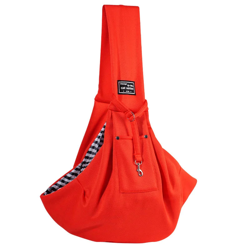 Pet Shoulder Bag with Phone Pocket - Travel Handbag Carrier
