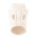 Cable Knit Dog Sweater - Warm Autumn and Winter Pullover