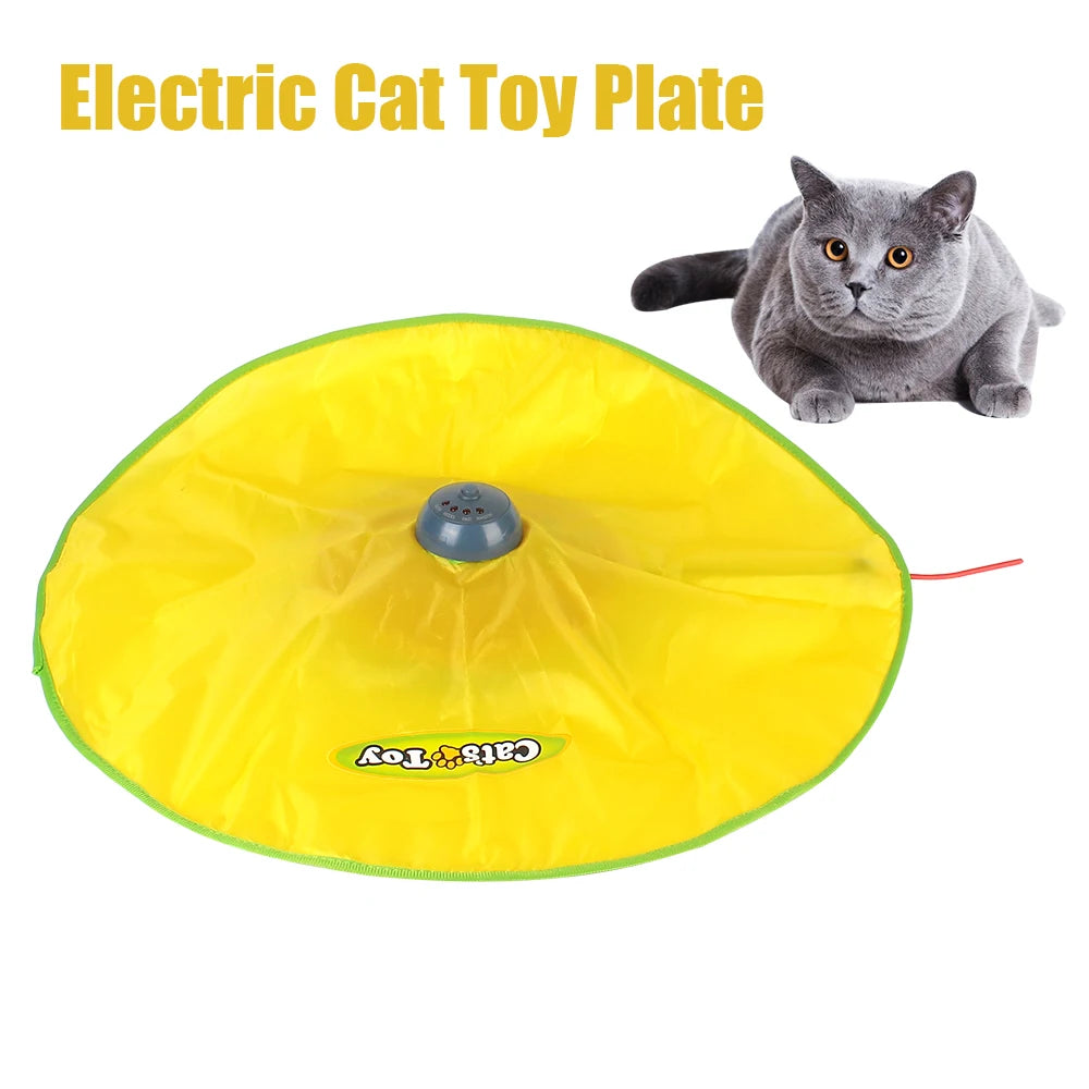 Undercover Mouse Cat Toy - Electric Moving Feather Play Plate