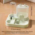 2-in-1 Pet Feeder and Water Dispenser - Large Gravity Travel Station