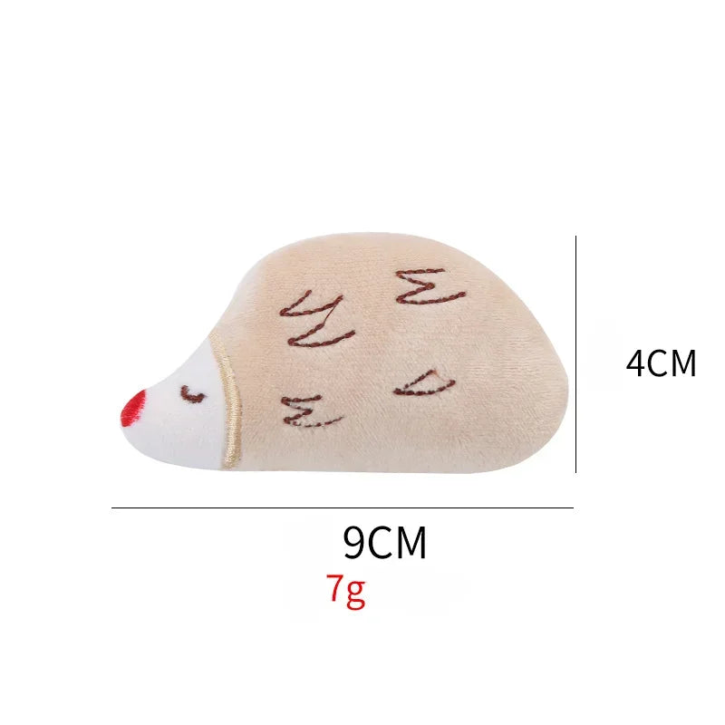 Catnip Plush Cat Toys - Elephant, Hedgehog and Bird Shapes