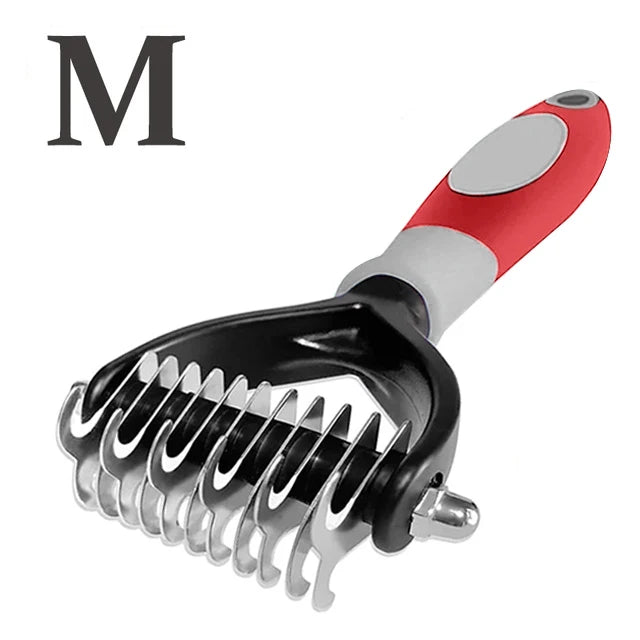 Professional Dog Grooming Brush - Deshedding Comb for Thick Coats