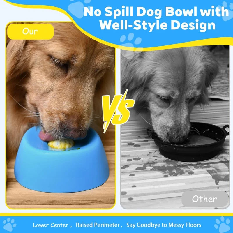 Anti-Choking Slow Feeder Dog Bowl - Non-Slip Lick Bowl for Treats