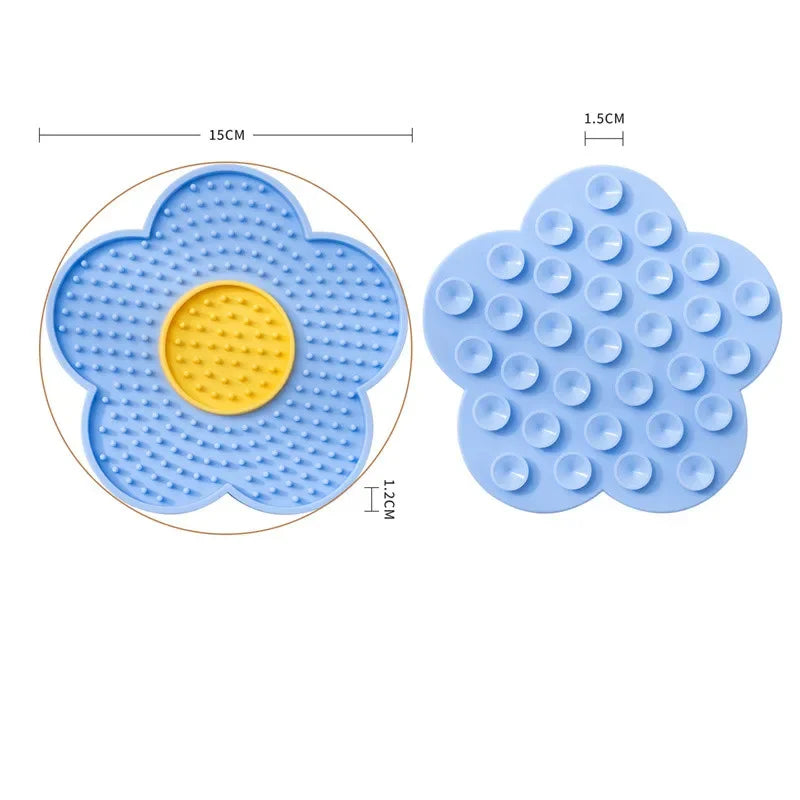 Sunflower Silicone Licking Plate - Slow Treat Mat for Dogs and Cats