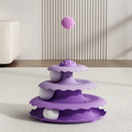 Cat Turntable Toy - Self-Entertainment Teaser Wand Play Set