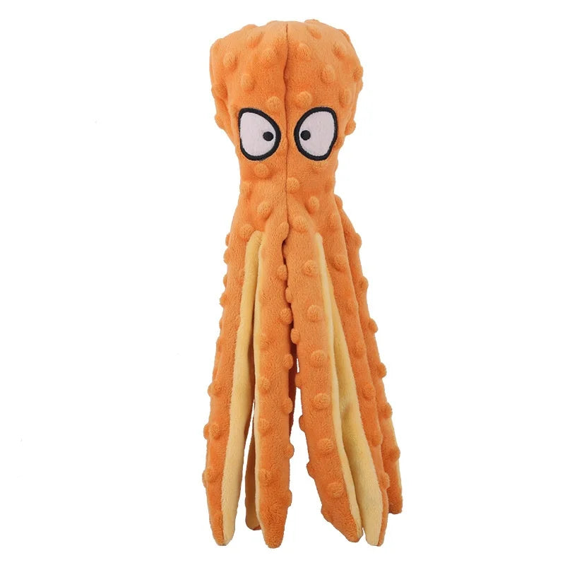 Squeaky Fleece Dog Toy - Soft Indoor Chew for Puppies and Kittens