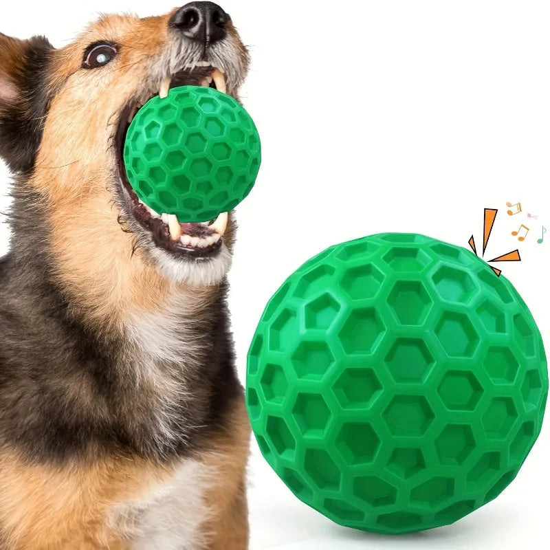 Tough Rubber Chew Ball for Aggressive Chewers - Beef Flavour