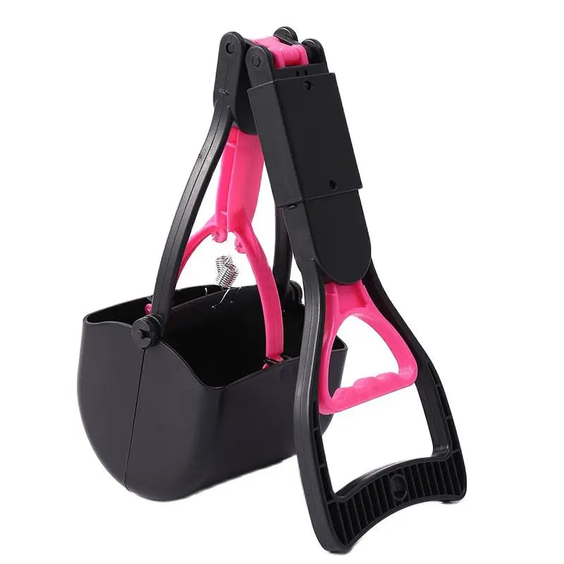 Heavy Duty Pooper Scooper with Long Handle and Clamping Jaw