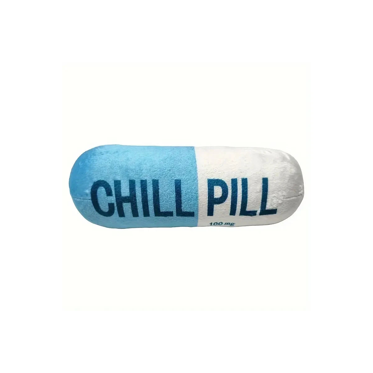 Plush Squeaky Dog Toy - Pill Shape Interactive Chew for Dental Play