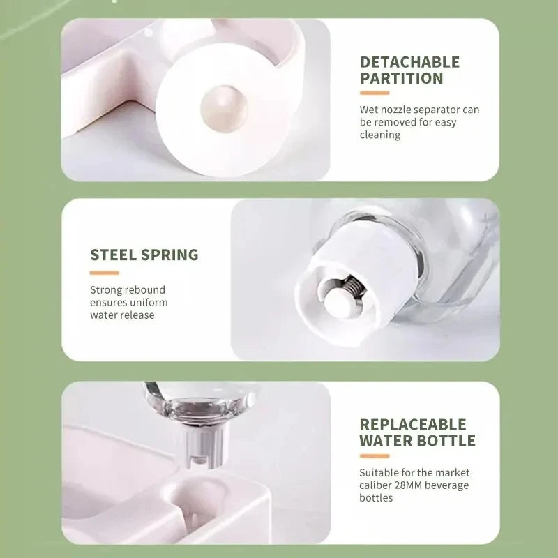 Dual-Use Pet Bowl - Moisture-Proof Food and Water Basin for Cats and Dogs
