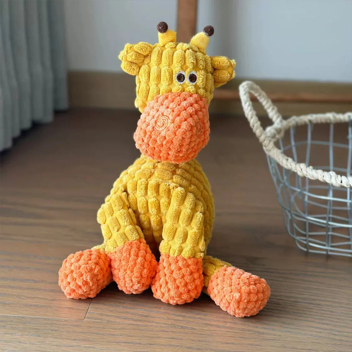 Donkey Plush Dog Toy - Squeaky Teething Toy for Puppies