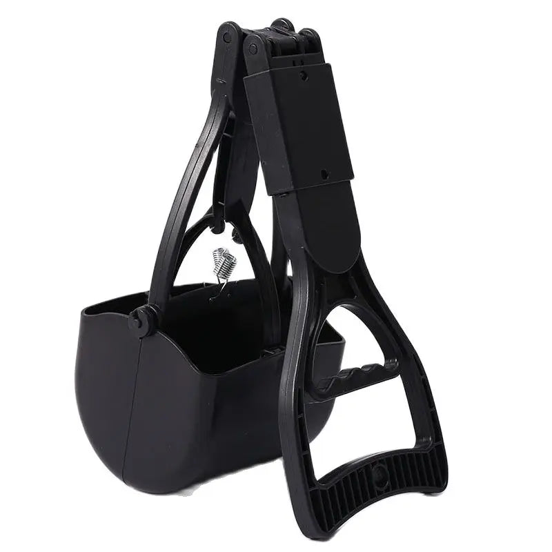 Heavy Duty Pooper Scooper with Long Handle and Clamping Jaw