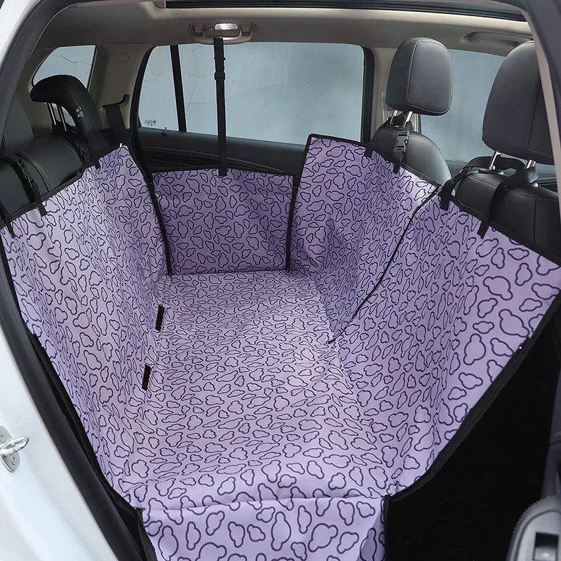 Dog Car Hammock - Waterproof Rear Seat Cover for Medium and Large Dogs