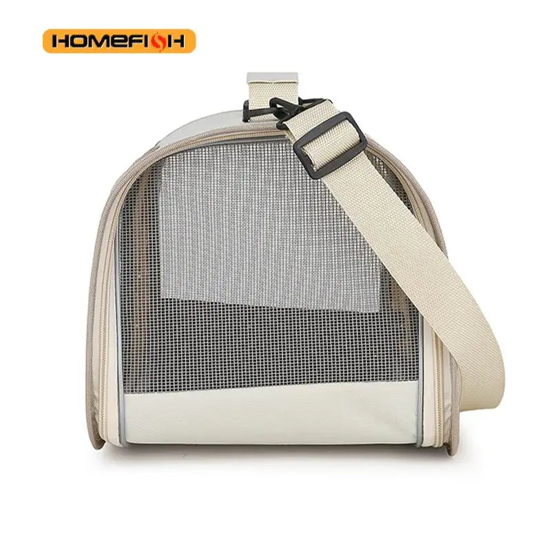 Foldable Pet Shoulder Carrier - Breathable Bag for Cats and Small Dogs
