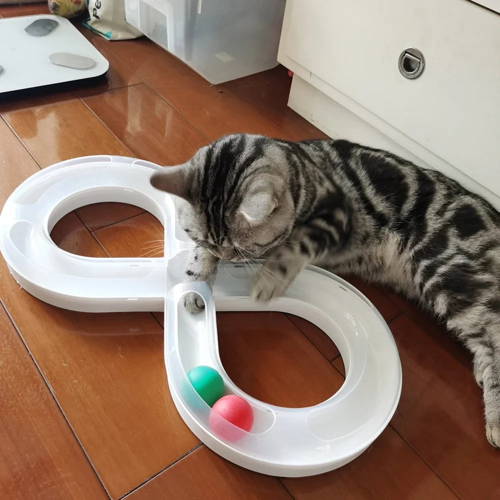 Cat Activity Set - Turntable, Tunnel and Teaser Stick Play Kit