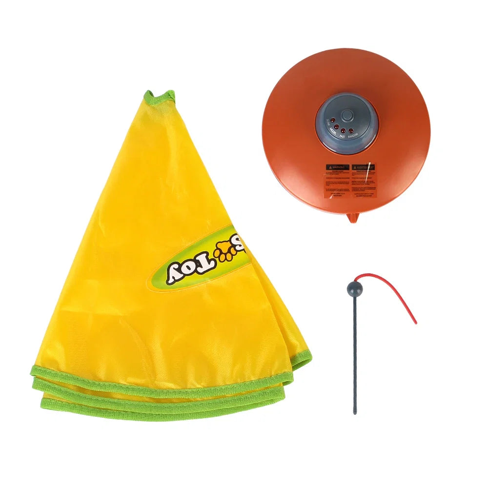 Undercover Mouse Cat Toy - Electric Moving Feather Play Plate