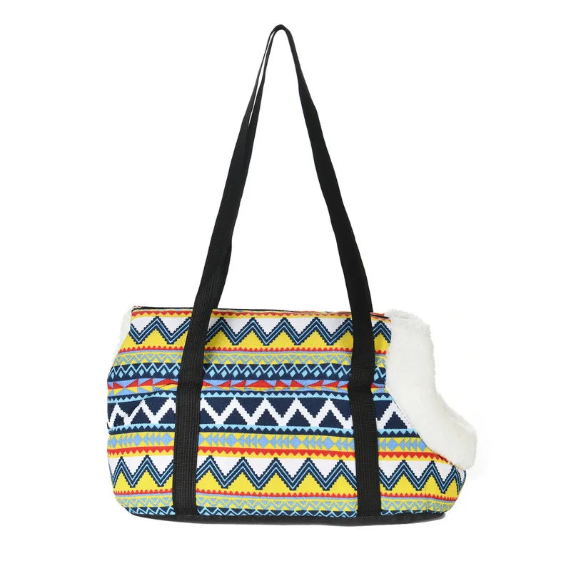 Soft Pet Sling Carrier - Cosy Travel Bag for Chihuahuas and Pugs