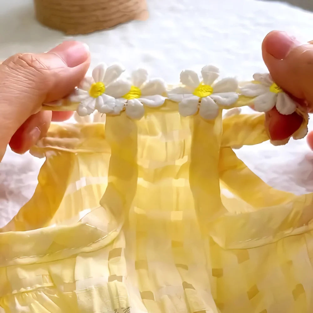 Floral Pet Dress - Lightweight Summer Skirt for Cats and Small Dogs