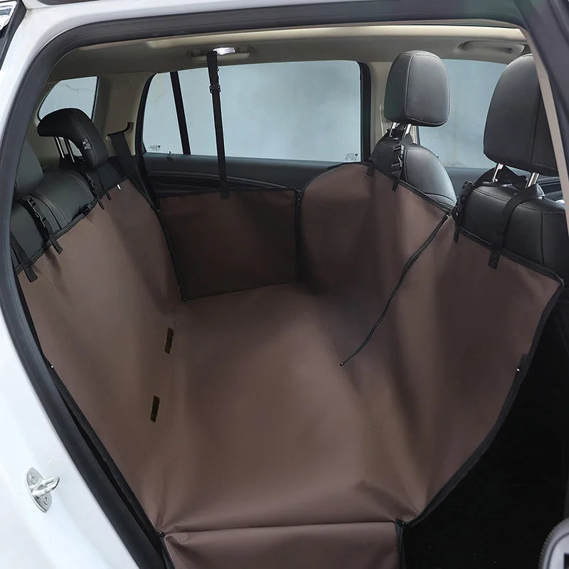 Dog Car Hammock - Waterproof Rear Seat Cover for Medium and Large Dogs