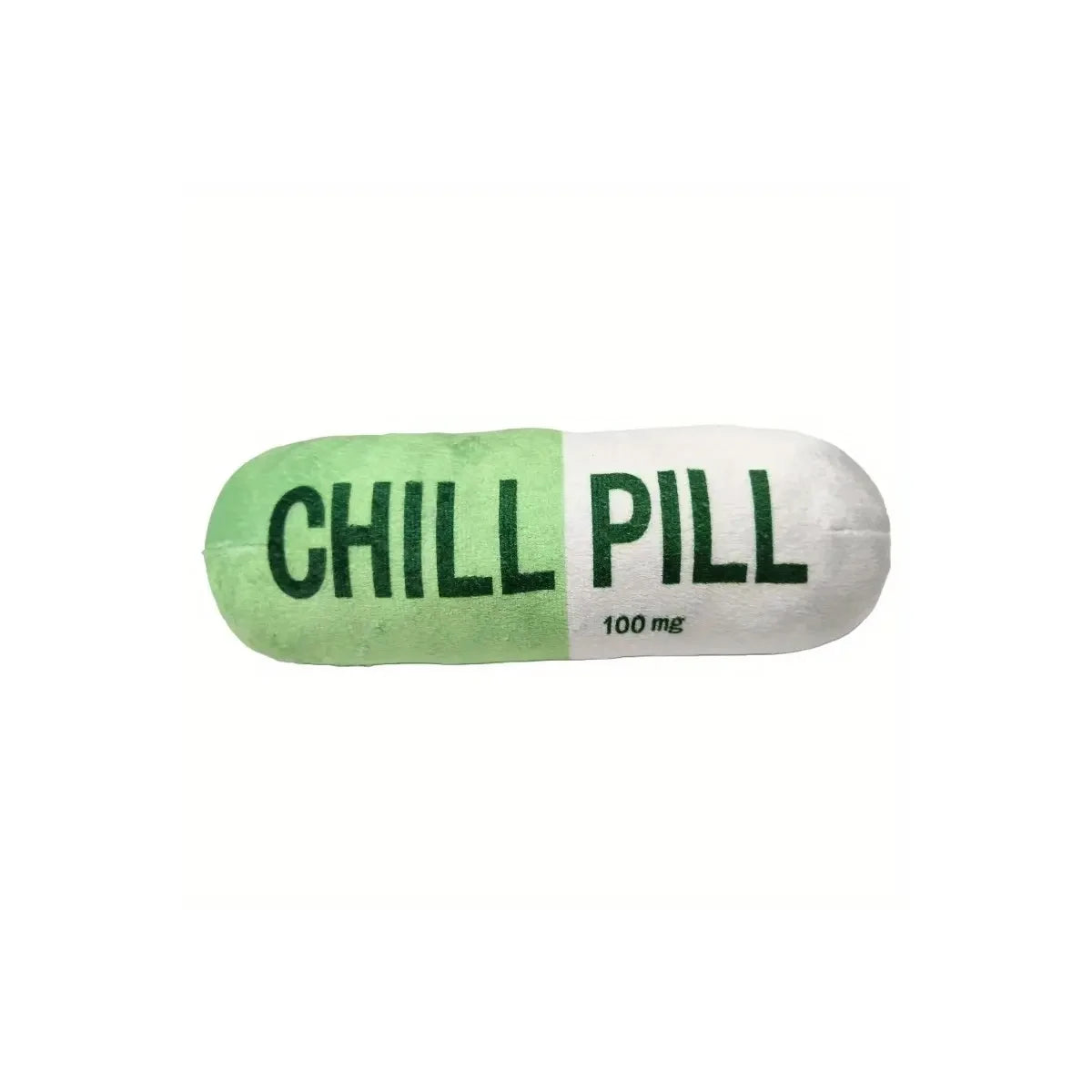 Plush Squeaky Dog Toy - Pill Shape Interactive Chew for Dental Play