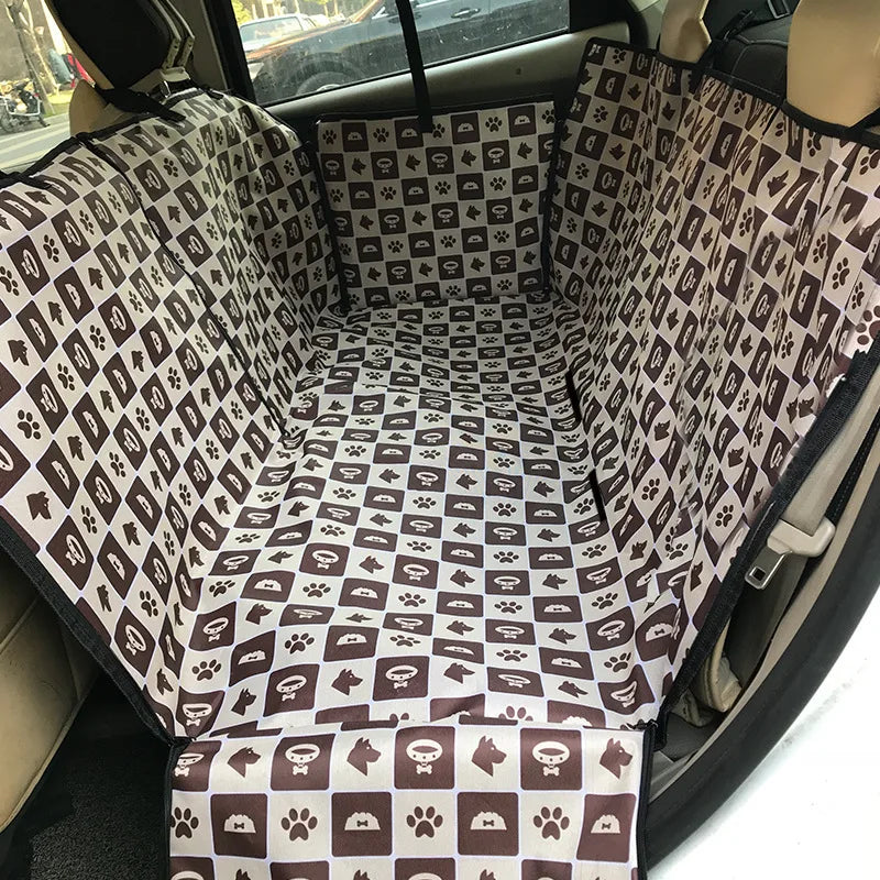 Dog Car Hammock - Waterproof Rear Seat Cover for Medium and Large Dogs