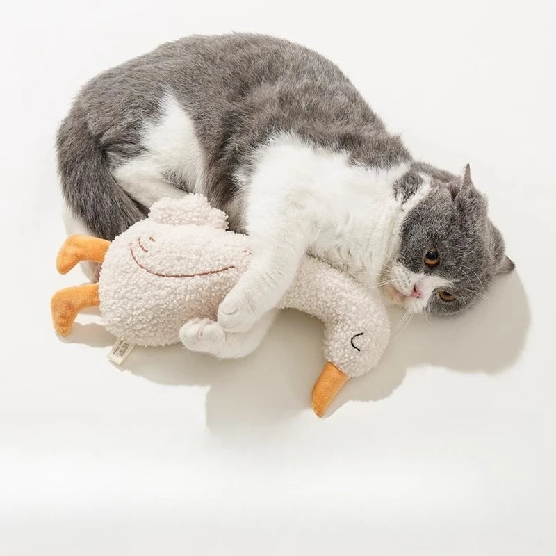 Plush Squeaky Pet Doll - Interactive Chew Toy for Cats and Dogs
