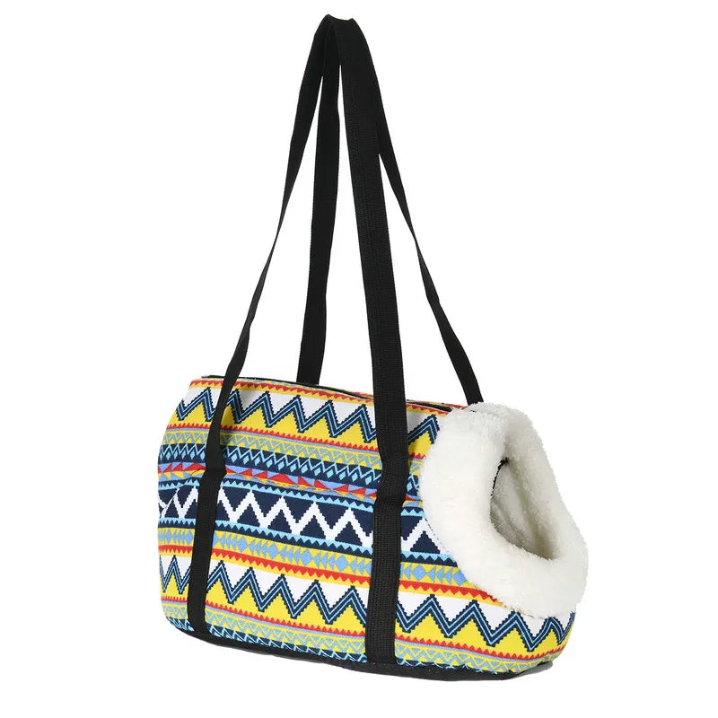 Soft Pet Sling Carrier - Cosy Travel Bag for Chihuahuas and Pugs