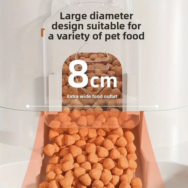 Gravity Pet Water Dispenser with Food Bowl - No Batteries Needed