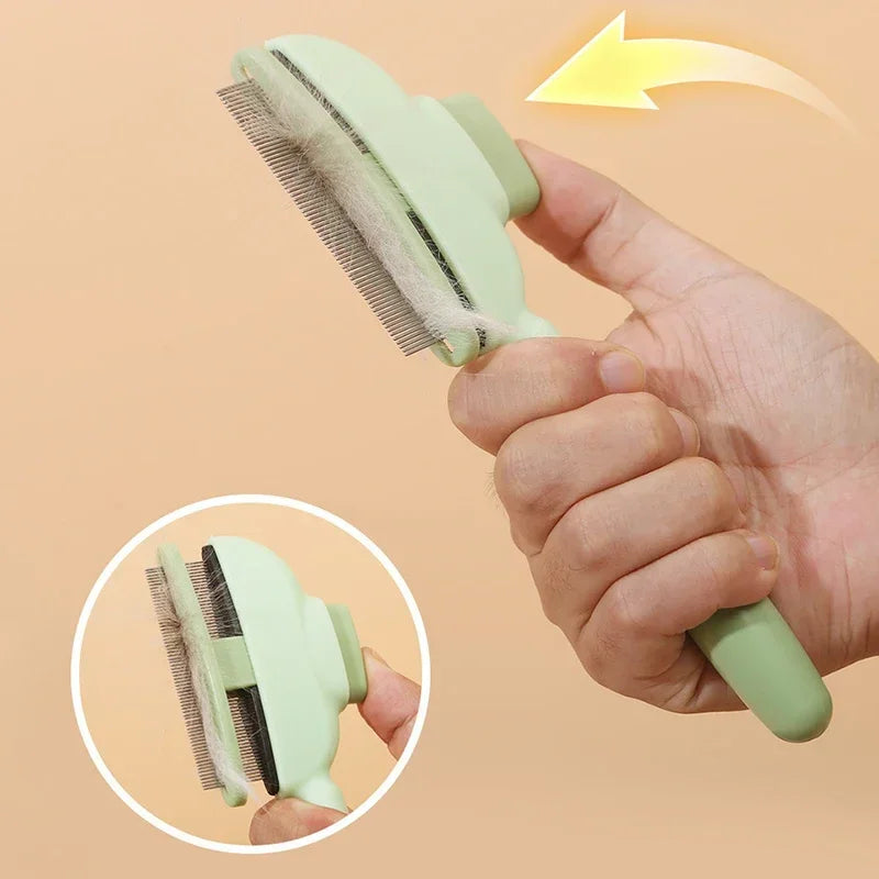 Pet Hair Removal Comb - Grooming Brush for Cats and Dogs