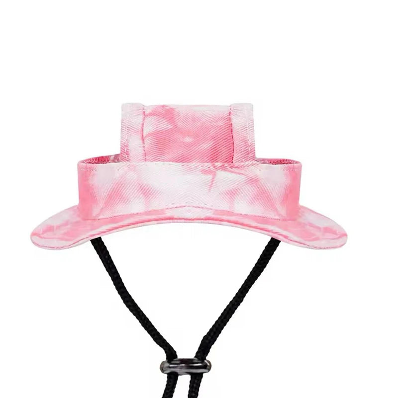 Dog Bucket Hat - Breathable Cotton Sun Hat for Cats and Dogs